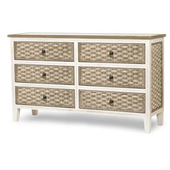 6 Drawer 58'' W Double Dresser Provide Plenty Storage Space Perfect Organize