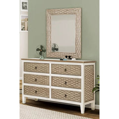 6 Drawer 58'' W Double Dresser Provide Plenty Storage Space Perfect Organize