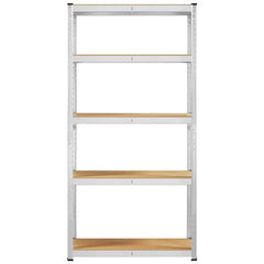 71" H x 35.5" W x 12" D Heavy Duty Steel Shelving Unit Durable & Attractive