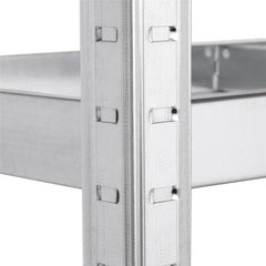 71" H x 35.5" W x 12" D Heavy Duty Steel Shelving Unit Durable & Attractive