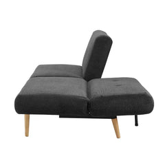 Dark Gray 72.4'' Wide Tufted Back Convertible Sofa High Density Cushions