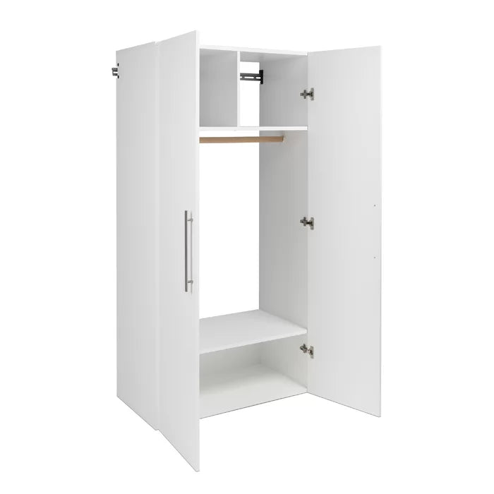 White 72" H x 36" W x 20" D Storage Cabinet Wall Mounted