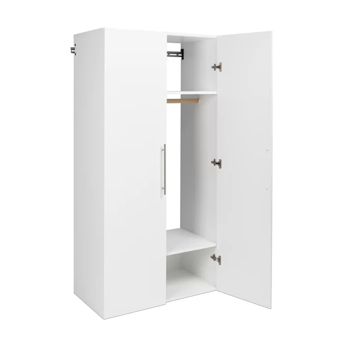 White 72" H x 36" W x 20" D Storage Cabinet Wall Mounted
