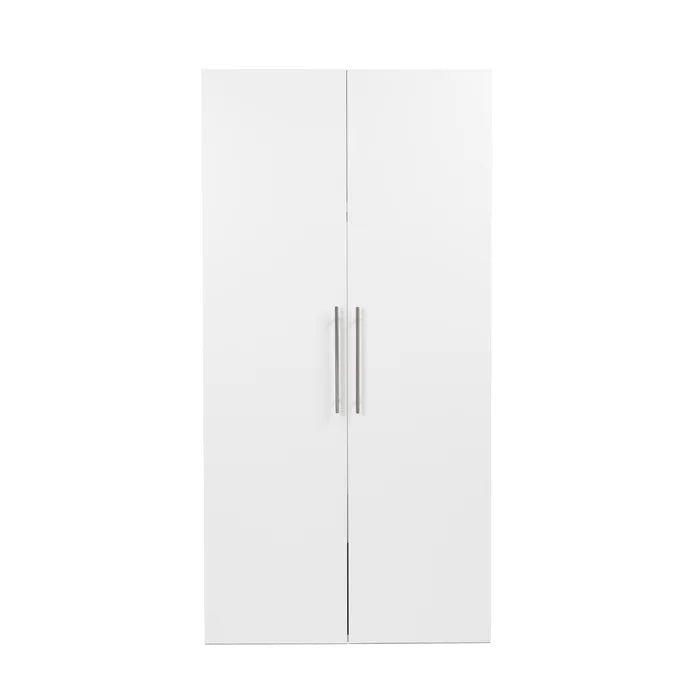 White 72" H x 36" W x 20" D Storage Cabinet Wall Mounted