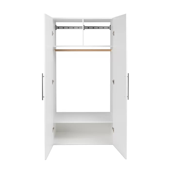 White 72" H x 36" W x 20" D Storage Cabinet Wall Mounted