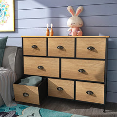 8 Drawer 38.6'' W Dresser 8 Removable and Foldable Drawers Perfect Organize