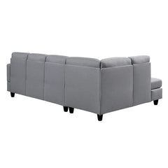 95.25" Wide Sofa & Chaise Comfortable Upholstery And Plush Back Cushions Add A Sumptuous