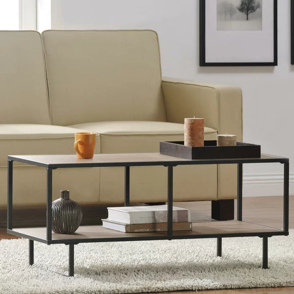 Aalanah Sled Coffee Table with Storage Contemporary Style
