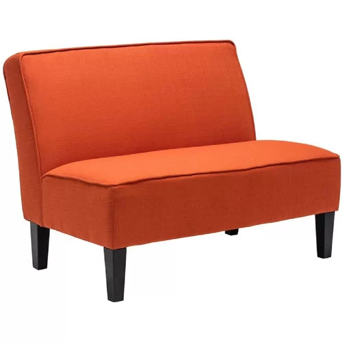 Aalisha 44.4'' Velvet Armless Loveseat Modern Indoor Design