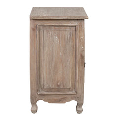 Brown Wash Abbad 26.5'' Tall 1 - Drawer Solid Wood Nightstand