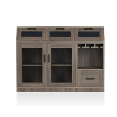 47.2'' Wide 4 Drawer Server Bring Farmhouse Style to your Dining Space Metal Mesh