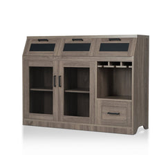 47.2'' Wide 4 Drawer Server Bring Farmhouse Style to your Dining Space Metal Mesh