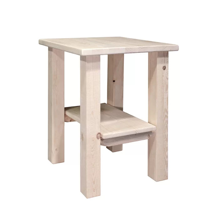 Lacquered Abella 25'' Tall Solid Wood Nightstand