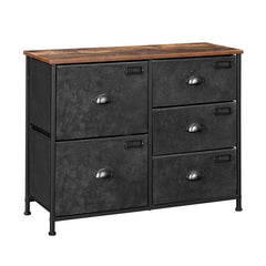 5 Drawer 33.5'' W Dresser Organize Scattered Toys, Throw Blankets, and your Favorite Sweaters with this Rustic 5-Drawer Dresser