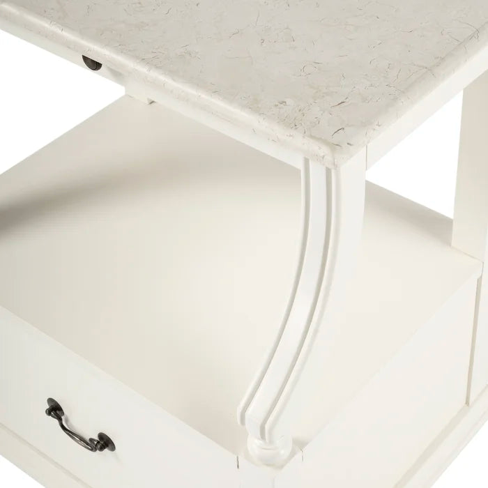 Aberdale 28.25'' Tall 1 - Drawer Charming Nightstand Spacious Display Shelf