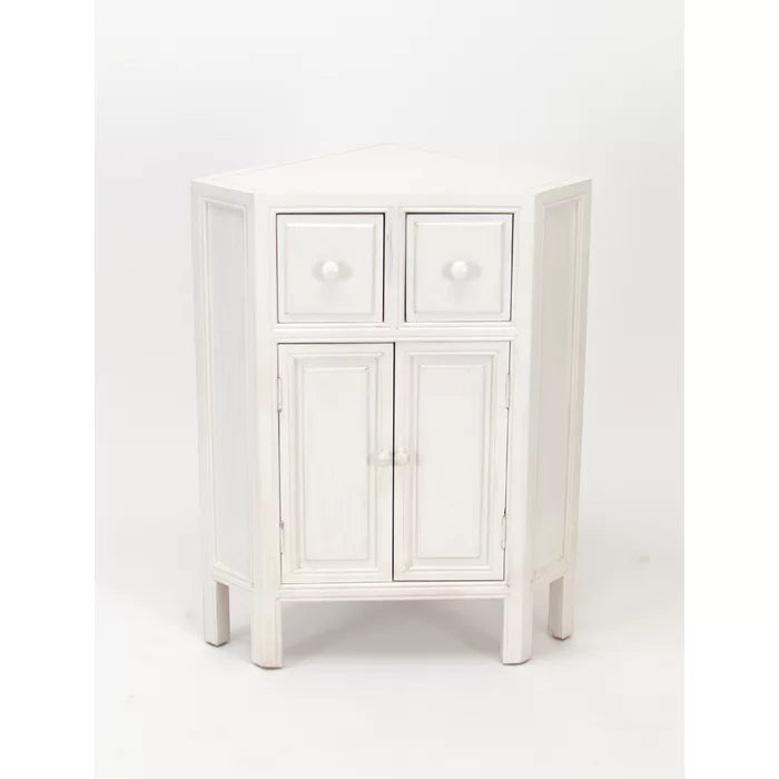 Abernathy 30 Tall 2 Door Corner Accent Cabinet Bring Storage