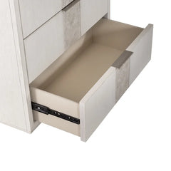 Abhinab 28'' Tall 3 - Drawer Solid Wood Nightstand in White with Built-In Outlets