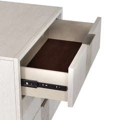 Abhinab 28'' Tall 3 - Drawer Solid Wood Nightstand in White Built-In Outlets Contemporary Design