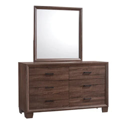 Abigayle 6 Drawer 59'' W Double Dresser Medium Warm Brown Finish