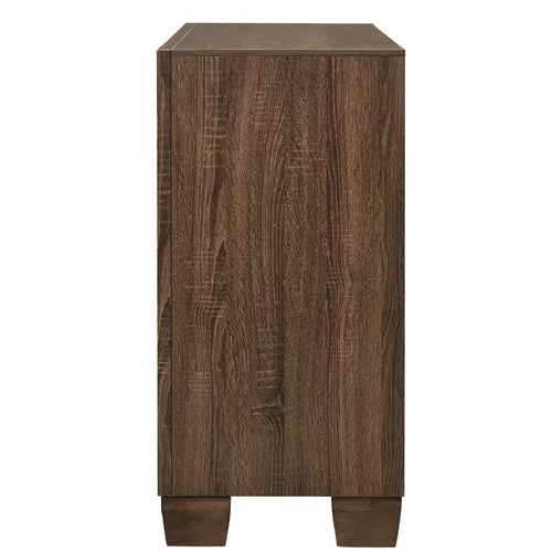 Abigayle 6 Drawer 59'' W Double Dresser Medium Warm Brown Finish