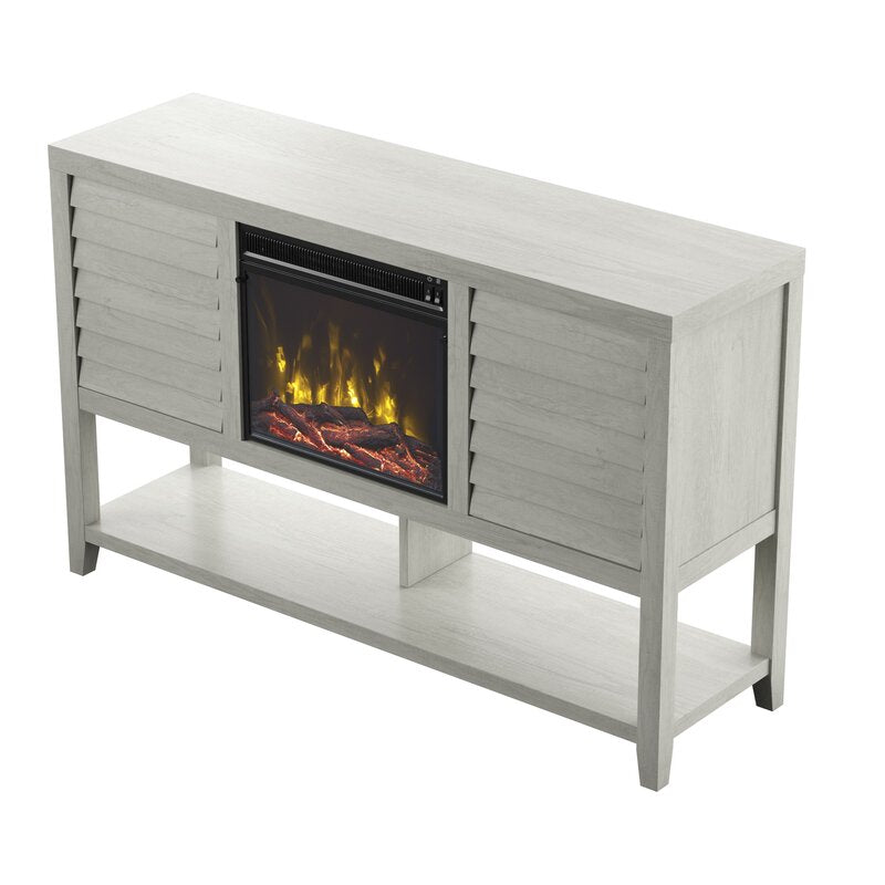 Abou TV Stand for TVs up to 60" with Fireplace Included Fairfax Oak