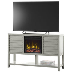 Abou TV Stand for TVs up to 60" with Fireplace Included Fairfax Oak