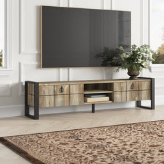 Beige Abrahams Entertainment Center for TVs up to 78"