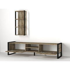 Beige Abrahams Entertainment Center for TVs up to 78"