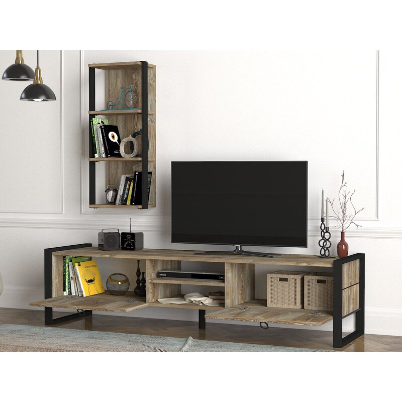 Beige Abrahams Entertainment Center for TVs up to 78"