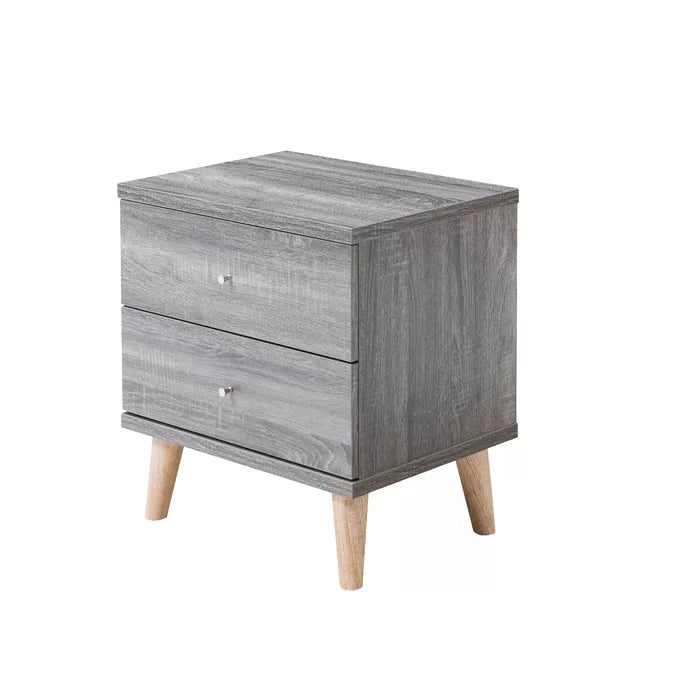 Abril 22'' Tall 2 - Drawer Nightstand Perfect for Bedside Offer Plenty Storage Space