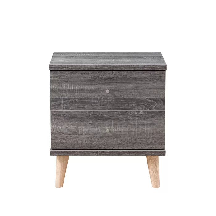 Abril 22'' Tall 2 - Drawer Nightstand Perfect for Bedside Offer Plenty Storage Space