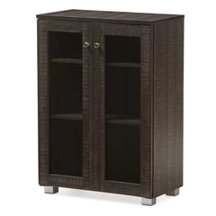 Dark Brown 23.4'' Wide Server Manufactured Wood Offer Plenty of Storage Space