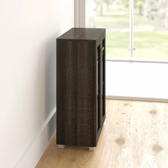 Dark Brown 23.4'' Wide Server Manufactured Wood Offer Plenty of Storage Space