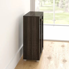 Dark Brown 23.4'' Wide Server Manufactured Wood Offer Plenty of Storage Space