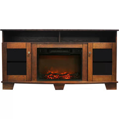 Solid Wood Ackermanville Cabinets with Fireplace Included