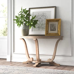 Adagio 48'' Console Table Add An Extra Bit Decor To your Hallway with this Half-Moon Shaped
