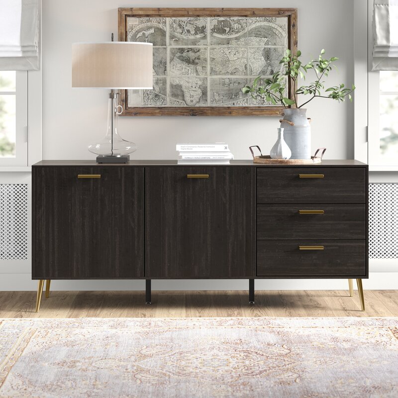 Adal 69'' Wide 3 Drawer Sideboard Three Drawers and a Super Large