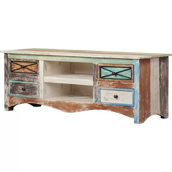 Adamsville Solid Wood TV Stand for TVs up to 60" Bohemian Style