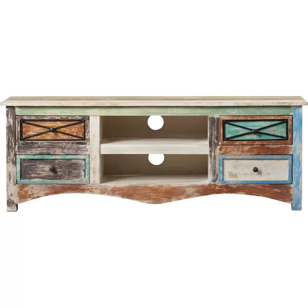 Adamsville Solid Wood TV Stand for TVs up to 60" Bohemian Style