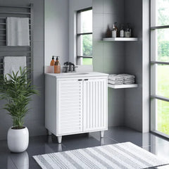 Adavia 30" Single Bathroom Vanity Set Cool and Contemporary Design