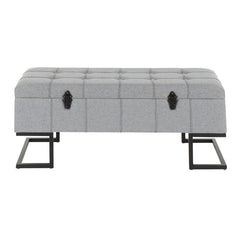 Upholstered Storage Bench Provides Convenient Storage Along with A Stylish Look. Perfect for Extra Seating, An Entryway, Or At the Foot of A Bed