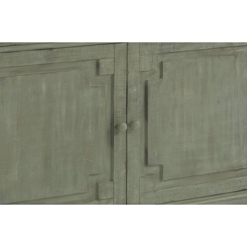 Sage Green Adelbert 55'' Wide 3 Drawer Pine Sideboard