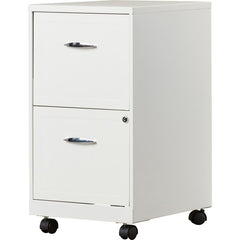 14.25'' Wide 2 -Drawer Mobile Steel Vertical Filing Cabinet Offer Plenty of Storage for Files, Folders, and Office Supplies