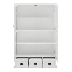 White Aderdour 40.16'' Wide Curio Cabinet Made from Engineered Wood
