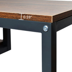53'' Console Table Multi-Function Storage, this Sizeable Open Bookcase is Perfect for Living Room, Bedroom, and Office