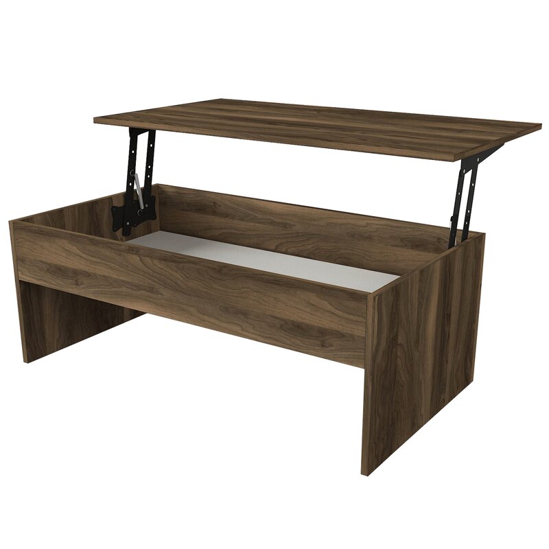 Brown Adira Lift Top Sled Coffee Table with Storage
