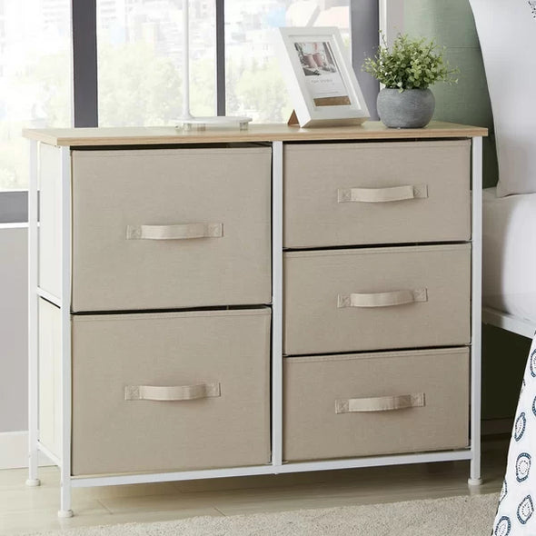 Adreanna 5 Drawer 33.4'' W Dresser Removable Drawers Perfect Provide Plenty of Space