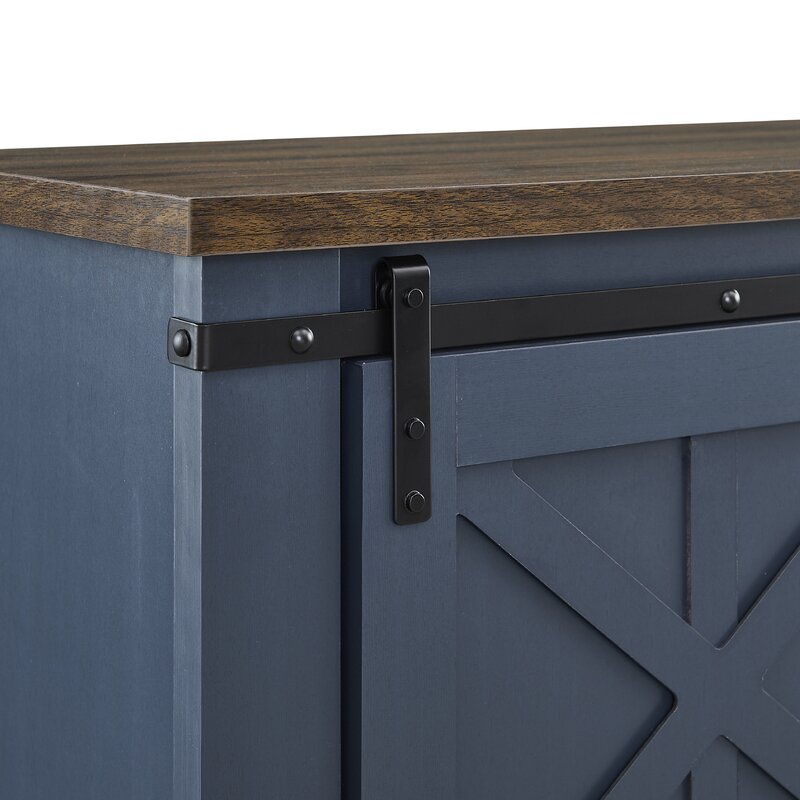 TV Stand for TVs up to 65" Adds Extra Storage Space and Just The Right Amount Of Coastal Farmhouse Charm in Your Den Or Family Room
