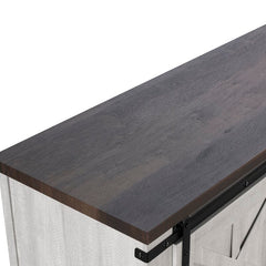 White Adrien TV Stand for TVs up to 65" Adds Extra Storage Space X-Shaped Designs Perfect for Organize