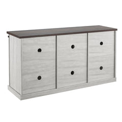 White Adrien TV Stand for TVs up to 65" Adds Extra Storage Space X-Shaped Designs Perfect for Organize